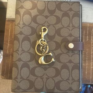 Coach journal and keychain